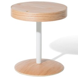 Couchtisch Braun Weiß Verdeckte Schublade Rund Modern Landhausstil