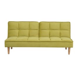 Sofa Grün Polsterbezug 3-Sitzer Schlaffunktion Traditionell Wohnzimmer