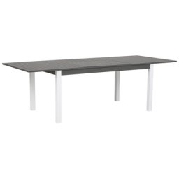 Gartentisch Dunkelgrau Aluminium 168/248x100 cm Ausziehbar Modern