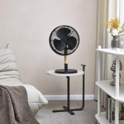Starluna Gergo Tischventilator, Gummibaum, schwarz