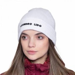 LEANDRO LIDO ""Callata"" Beanie Wintermütze weiß