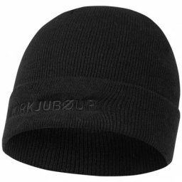 KIRKJUBØUR® ""Nivis"" Beanie Wintermütze schwarz
