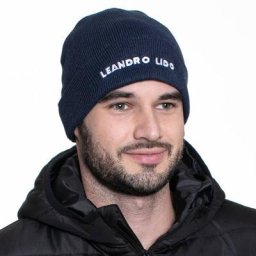 LEANDRO LIDO ""Callata"" Beanie Wintermütze navy