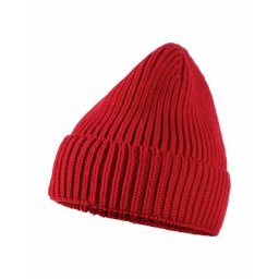 Walbusch Herren Merino Mütze einfarbig Rot