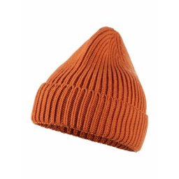 Walbusch Herren Merino Mütze einfarbig Orange