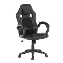 Bürostuhl Schwarz Kunstleder höhenverstellbar Modernes innovatives Design