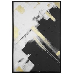 Wandbild Schwarz Weiß Papierdruck 63 x 93 cm Passepartout Abstrakt Wohnzimmer Büro Eingangsbereich