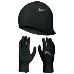 Nike Herren Essential Running Hat and Gloves Set schwarz