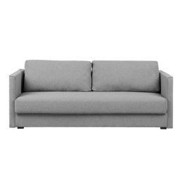 Sofa Grau Polsterbezug 3-Sitzer Schlaffunktion Skandinavisch Wohnzimmer