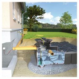 Rewatec F-Line Basic Gartenanlage Zisterne Regenwassertank, 7500 L