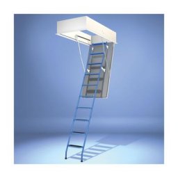 Wellhöfer Bodentreppe StahlBlau Dachbodentreppe, 120x70 cm, 0,58 W/(m²K),237-245