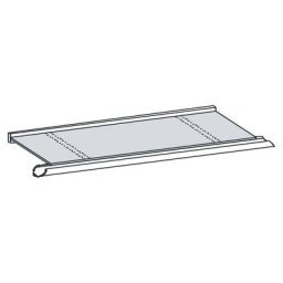 TEBAU Vordach COMO Dach, klar, 125 cm,Weiß