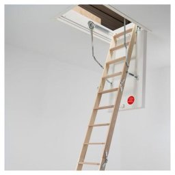 DOLLE Holz Bodentreppe clickFIX thermo 3-teilig, U-Wert 0,39 Dachbodentreppe, 140x70 cm