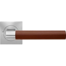Karcher Türgriff-Garnitur Madeira Leder ER45QLH KD Comfort Privacy Edelstahl matt Türklinke