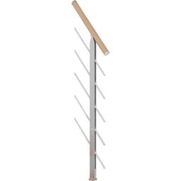 DOLLE Geländerelement inkl. Holzhandlauf für Mittelholmtreppe Frankfurt, Hamburg, Berlin, Sydney, Anthrazit, Handlauf Buche