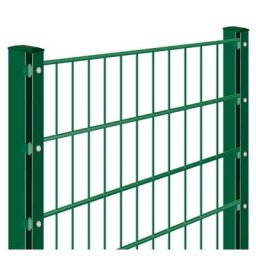 Doppelstabmattenzaun Rundum-sorglos-Paket Moosgrün, Abdeckleiste, 1830 mm,7,5 m,8/6/8 mm,gerade