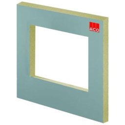 ACO Therm Block Montageplatte Standardmontage mit Aussparung für Kunststofflichtschächte, 96x96 cm, 12,5 cm,150x140 cm