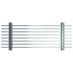ACO Längsstegrost Längsstabrost für Lüftungskasten Edelstahl, 1250x150 mm, Längsstabrost