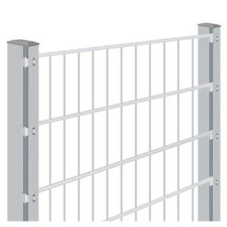 Doppelstabmattenzaun Rundum-sorglos-Paket Zink, Abdeckleiste, 1 Ecke,10 m,1030 mm,8/6/8 mm