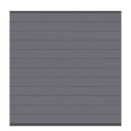 TraumGarten Sichtschutzzaun SYSTEM WPC CLASSIC Zaunfeld-Set Anthrazit/Anthrazit