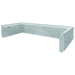 ACO Betonaufsatz Grau für Betonlichtschacht, 1020x200 mm, 500 mm