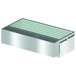 ACO Glasabdeckung mit Lüftungskasten und 4-seitigem Aufstockelement, 1250x400 mm