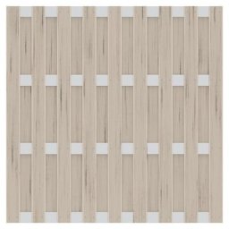 TraumGarten Sichtschutzzaun JUMBO WPC Alu-Design Sand, 179x179 cm