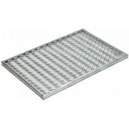 ACO Self Standard Streckmetallrost für Schuhabstreifer Outdoor Stahl verzinkt, 75x50 cm