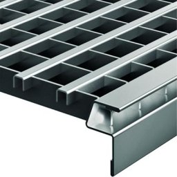 ACO Designrost Abdeckrost Lichtschächte begehbar, 1250x400 mm, Längsprofilrost,Stahl verzinkt