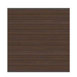 TraumGarten Sichtschutzzaun SYSTEM WPC PLATINUM Braun, Leiste Anthrazit