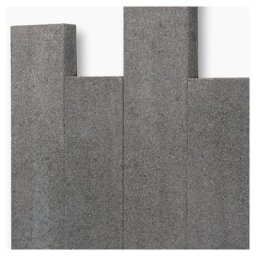 Seltra Natursteine Palisaden multi IMPALA BLACK satiniert Gabbro anthrazit-schwarz