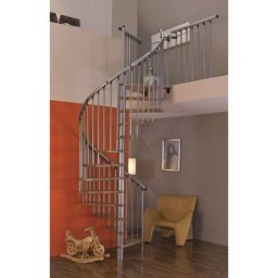 Minka Spindeltreppe SPIRAL EFFECT Buche silber Wendeltreppe, 160 cm