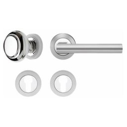 Karcher Wechselgarnitur Chicago R220 Chrom-Chrom matt Türklinke, DIN links
