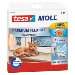 tesamoll Fensterdichtung / Türdichtung Premium Flexible Silikondichtung