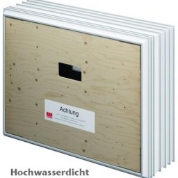 ACO Therm 3.0 Leibungskellerfenster Hochwasserdicht mit 3-fach WSG, Anschlag links, 100x75 cm,30 cm