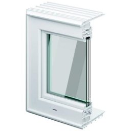 ACO Therm 3.0 Leibungskellerfenster einbruchhemmend mit 3-fach WSG, Anschlag rechts, 100x50 cm,40 cm