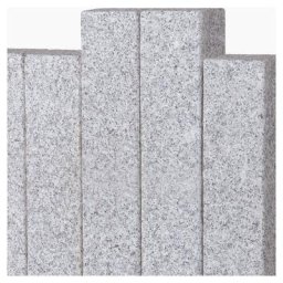 Seltra Natursteine Palisaden - Kombistein BRAVO EXACTA Granit edelgrau, 8x8x30 cm