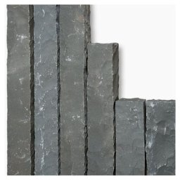 Seltra Natursteine Palisaden SANOKU® Basalt anthrazit-schwarz, 12x12 cm, 125 cm