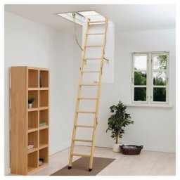 DOLLE Holz Bodentreppe clickFIX 3-teilig, U-Wert 0,49 Dachbodentreppe, 140x60 cm (3-teilig)