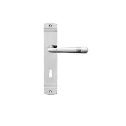 Karcher Langschild Wechselgarnitur Montmartre L270 Chrom Türklinke, DIN links