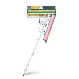Wippro Dachbodentreppe Klimatec 160 Smart U-Wert 0,34 W /m²K, 130x70 (4-teilig), mit Brandschutz