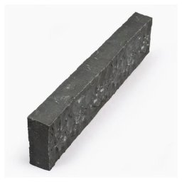 Seltra Natursteine Rasenkanten SANOKU® Basalt anthrazit-schwarz allseits eben gespalten, 10x25x100 cm