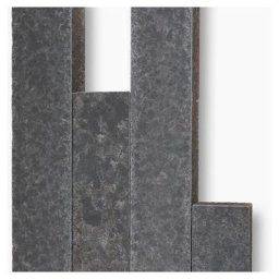 Seltra Natursteine Palisaden SANOKU® ELEGANCE satiniert Basalt anthrazit-schwarz, 8x25 cm, 150 cm