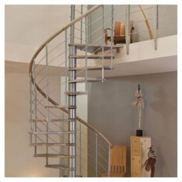 Minka Spindeltreppe Venezia Eiche Wendeltreppe Holztreppe, 160 cm