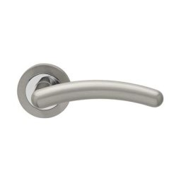 Karcher Türgriff-Garnitur Gent R473 Chrom und Nickel matt Türklinke, Profilzylinder