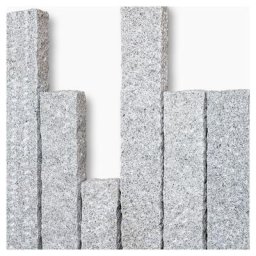 Seltra Natursteine Palisaden BRAVO RUSTIQUE Granit edelgrau Herkunft China, 20x20 cm, 150 cm