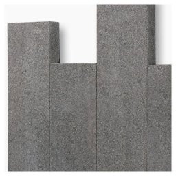 Seltra Natursteine Palisaden IMPALA BLACK satiniert Gabbro anthrazit-schwarz, 8x25x150 cm