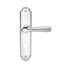 Karcher Langschild-Garnitur Schöntal L260 Chrom Türklinke, Profilzylinder