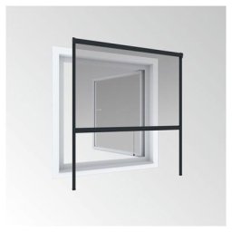 Windhager Insektenschutzrollo PLUS anthrazit Fliegengitter, 130x160 cm