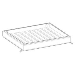 gutta Rechteckvordach NM Weiß Dach, 150 cm